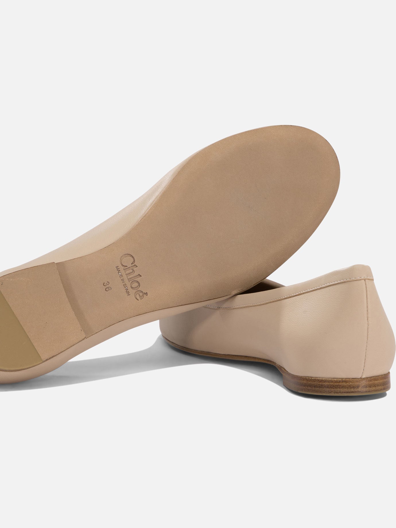 Classic ballet flats 100% leather - 100% leather  Beige - Chloé Women | PDP | VIETTI Online Store | Zoom-Modal_5
