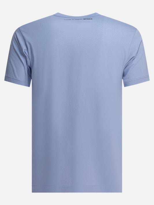 Crewneck t-shirts Solid colour  Light blue - Comme Des Garçons Shirt Men | PLP | VIETTI Online Store | 2
