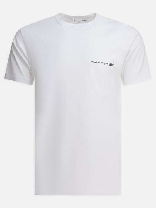 Crewneck t-shirts Logo  White - Comme Des Garçons Shirt Men | PDP | VIETTI Online Store 
