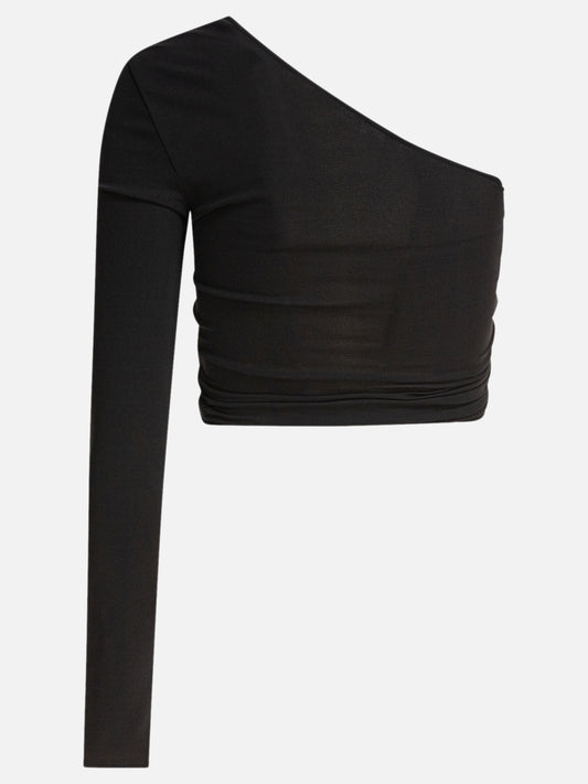 Crop tops Solid colour  Black - Courrèges Women | PLP | VIETTI Online Store | 2
