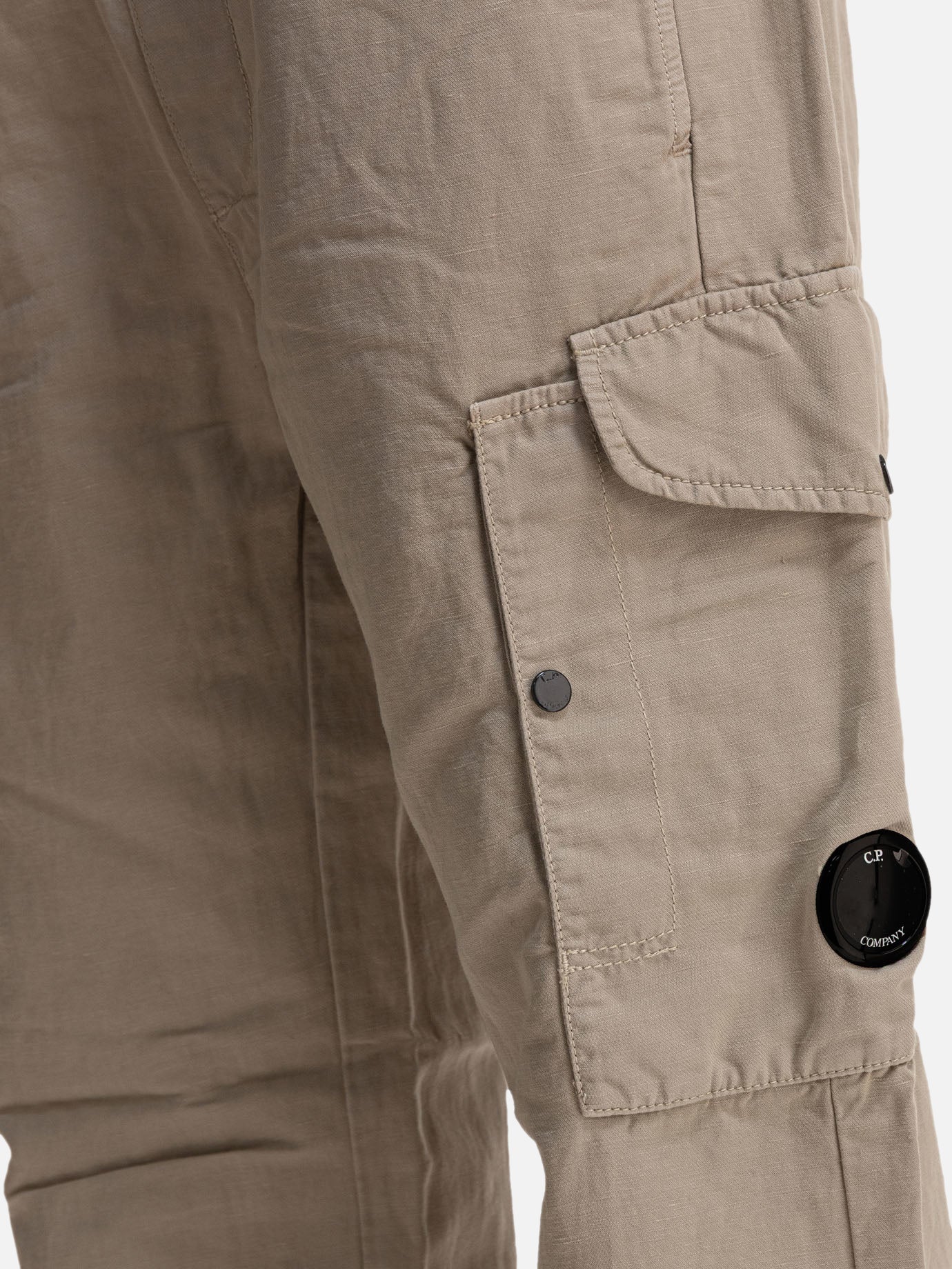 Cargo & parachute trousers Solid colour  Beige - C.P. Company Men | PDP | VIETTI Online Store | thumbnail_4