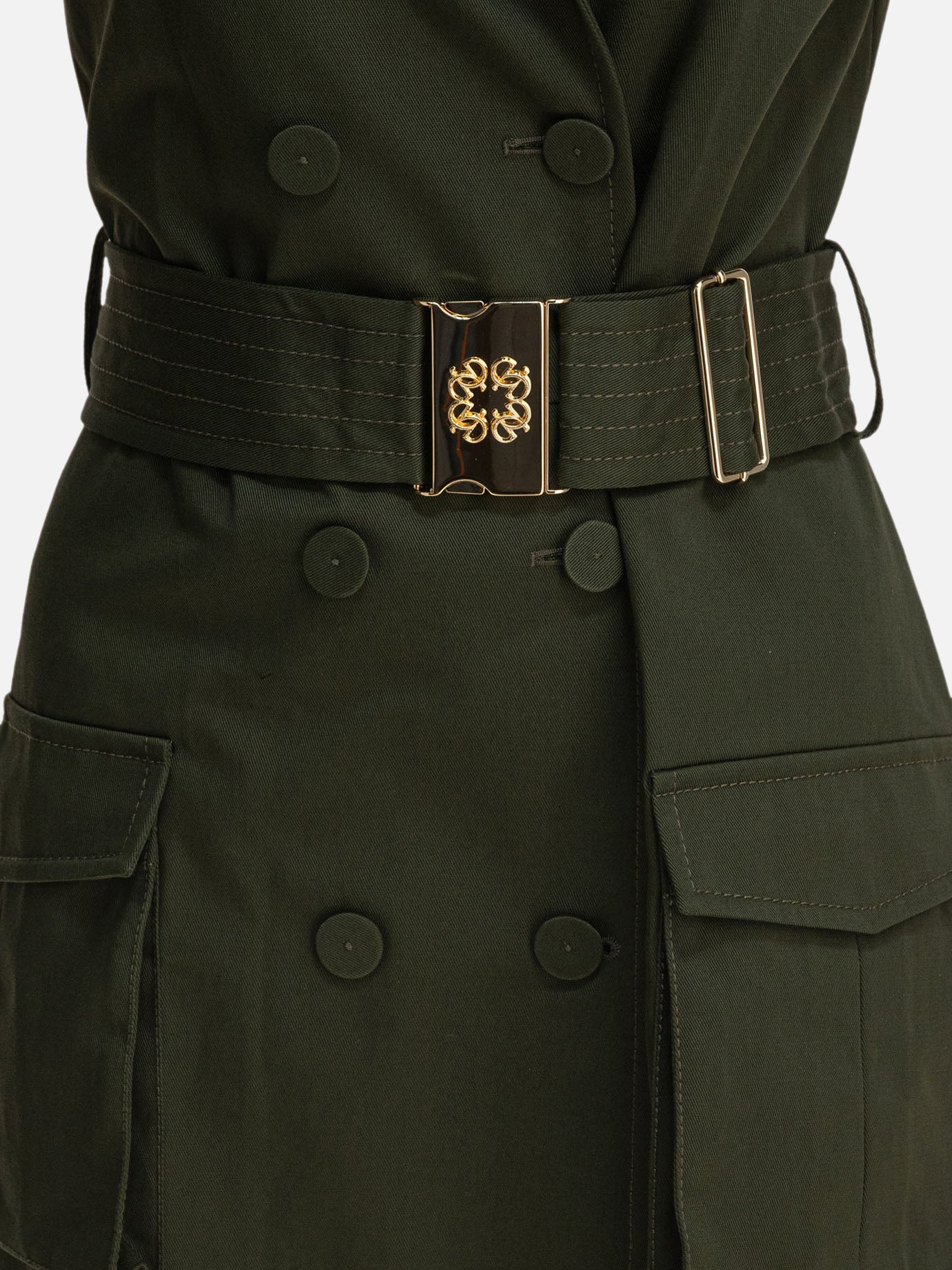 Midi dresses Solid colour  Green - Elie Saab Women | PDP | VIETTI Online Store | thumbnail_4