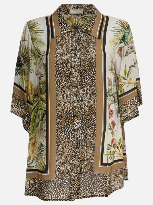 Casual shirts Animal print  Brown - Elie Saab Women | PDP | VIETTI Online Store 
