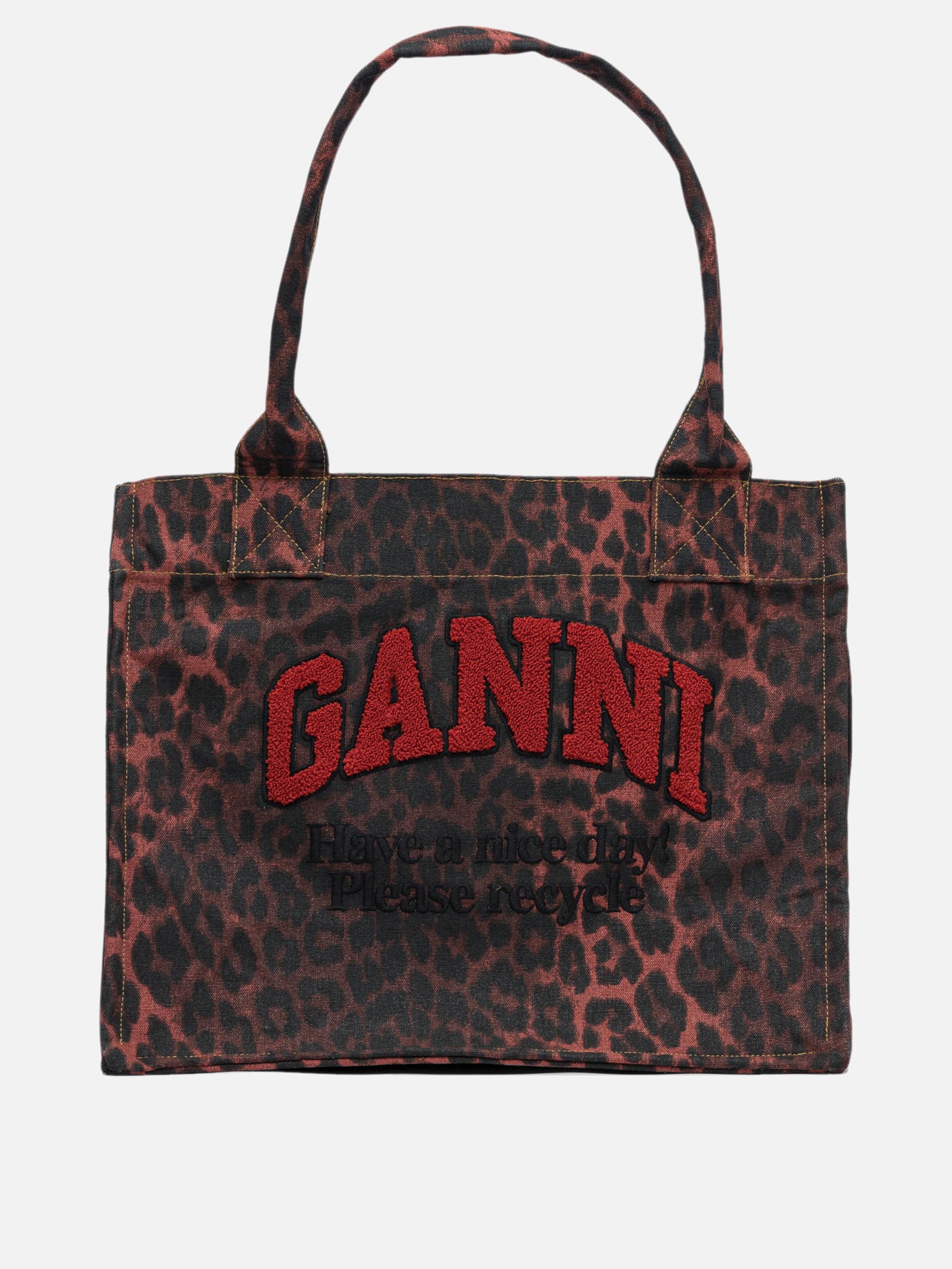 Large bags 100% cotton  Black - Ganni Women | PDP | VIETTI Online Store | thumbnail
