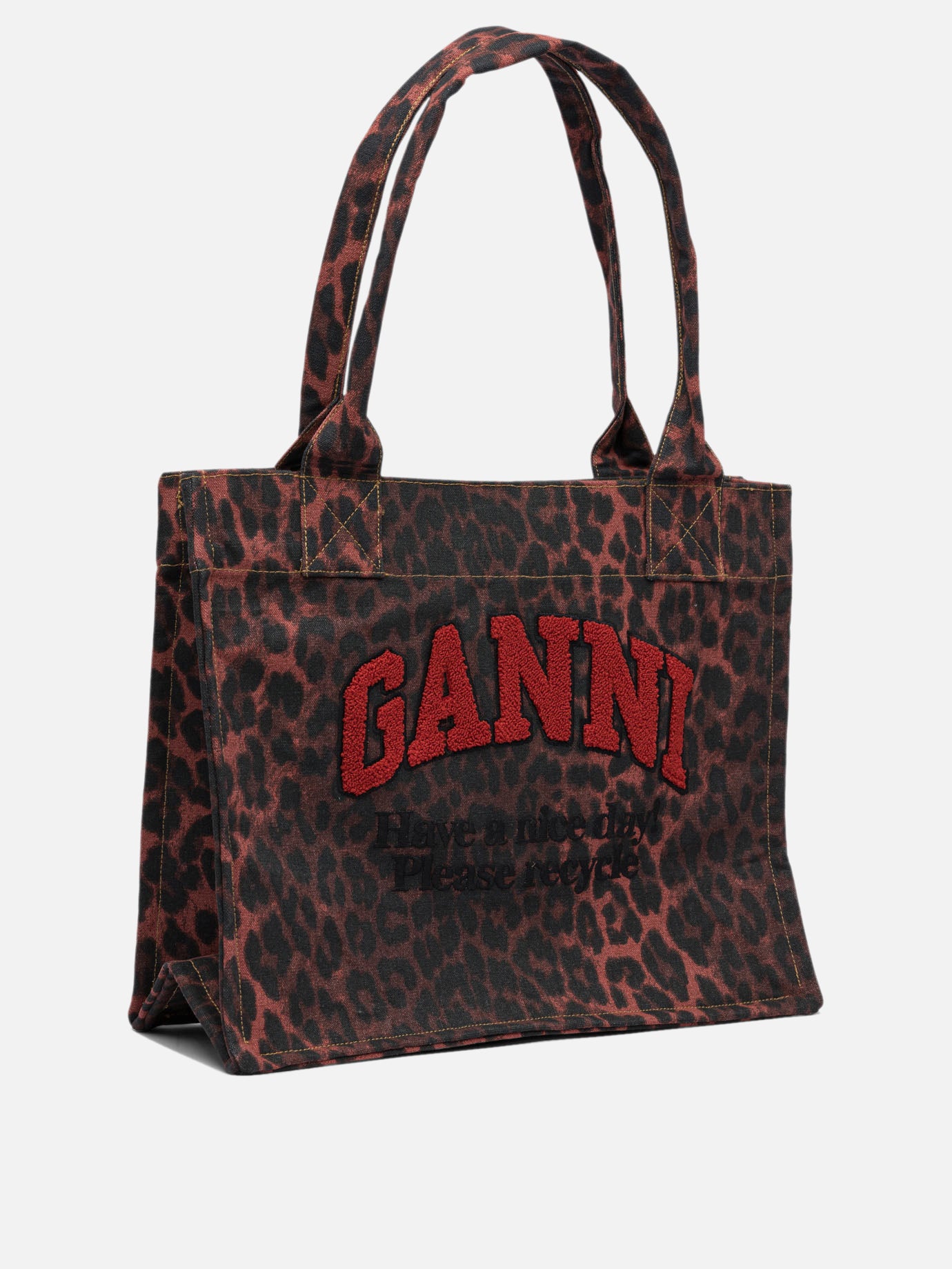 Large bags 100% cotton  Black - Ganni Women | PDP | VIETTI Online Store | thumbnail_2
