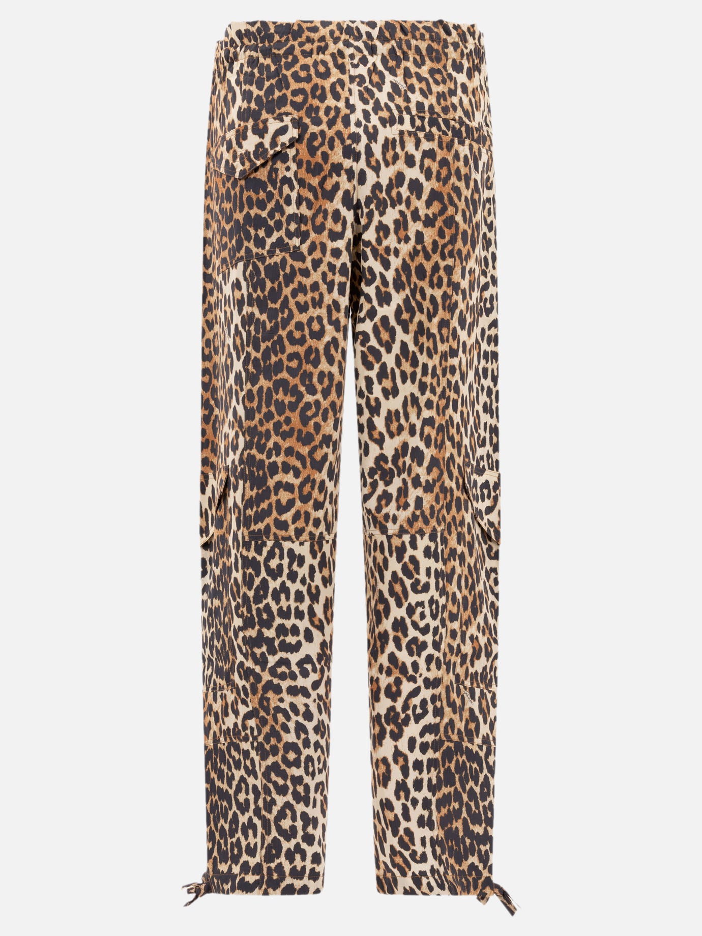 Cargo & parachute trousers Animal print  Brown - Ganni Women | PDP | VIETTI Online Store | thumbnail_2