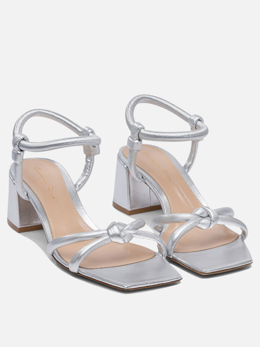 Heeled sandals 100% leather - 100% leather  Silver - Gianvito Rossi Women | PDP | VIETTI Online Store | 2
