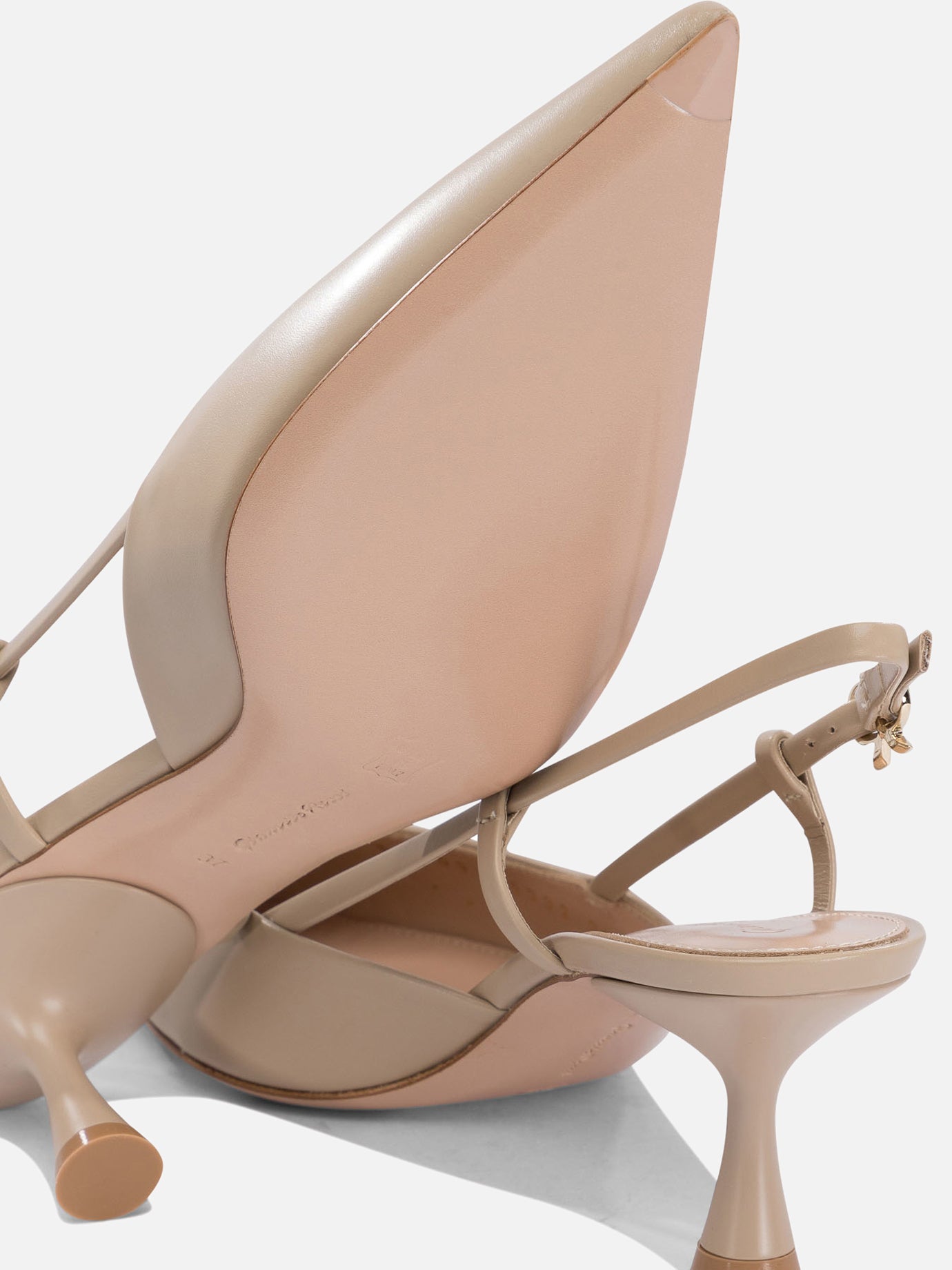 Slingbacks 100% leather - 100% leather  Beige - Gianvito Rossi Women | PDP | VIETTI Online Store | Zoom-Modal_5
