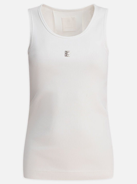 Givenchy Ribbed tank top 13091296_S White 1