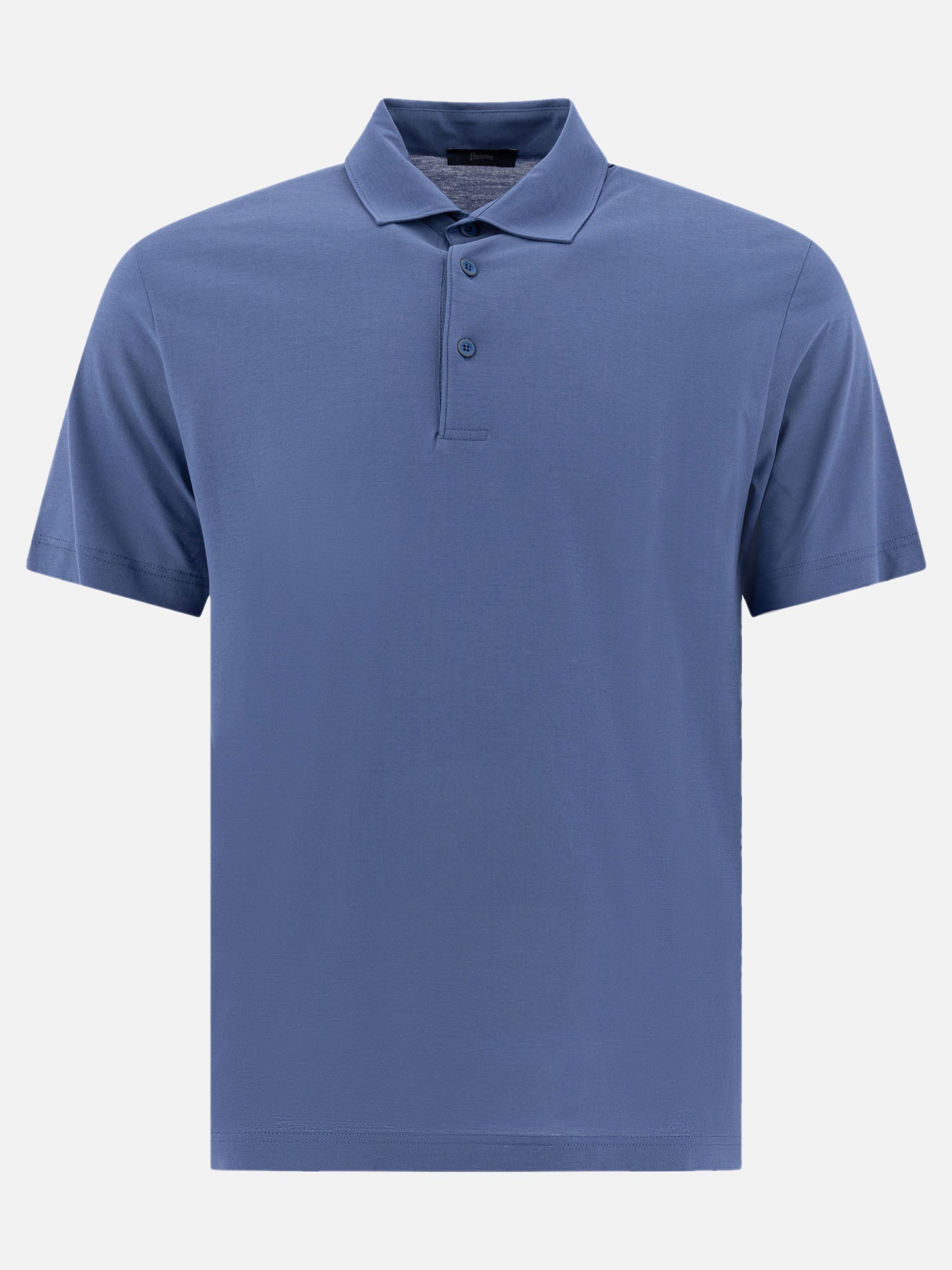 Polo shirts with buttons Solid colour  Light blue - Herno Men | PDP | VIETTI Online Store | Zoom-Modal
