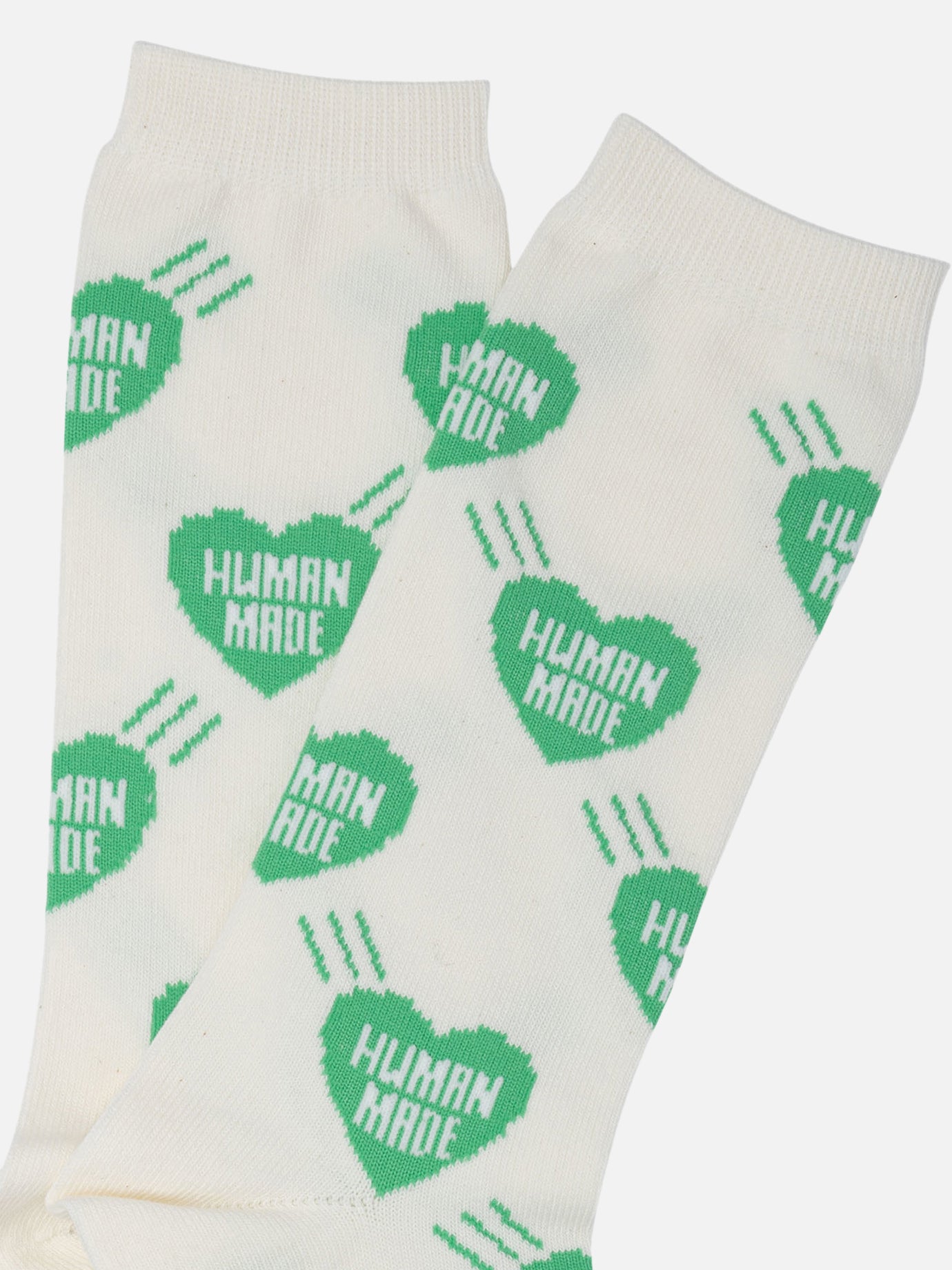 Human Made &quot;Heart&quot; socks 11281469_L Green thumbnail_2