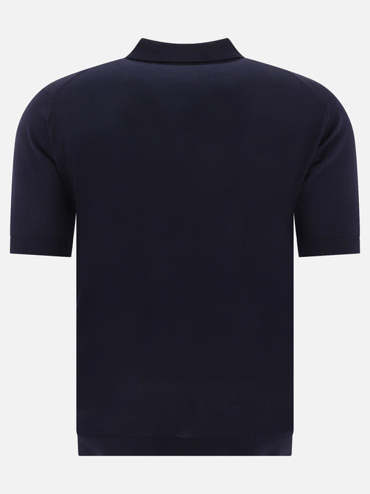 John Smedley "Adrian" polo shirt 15972795_M Blue 2