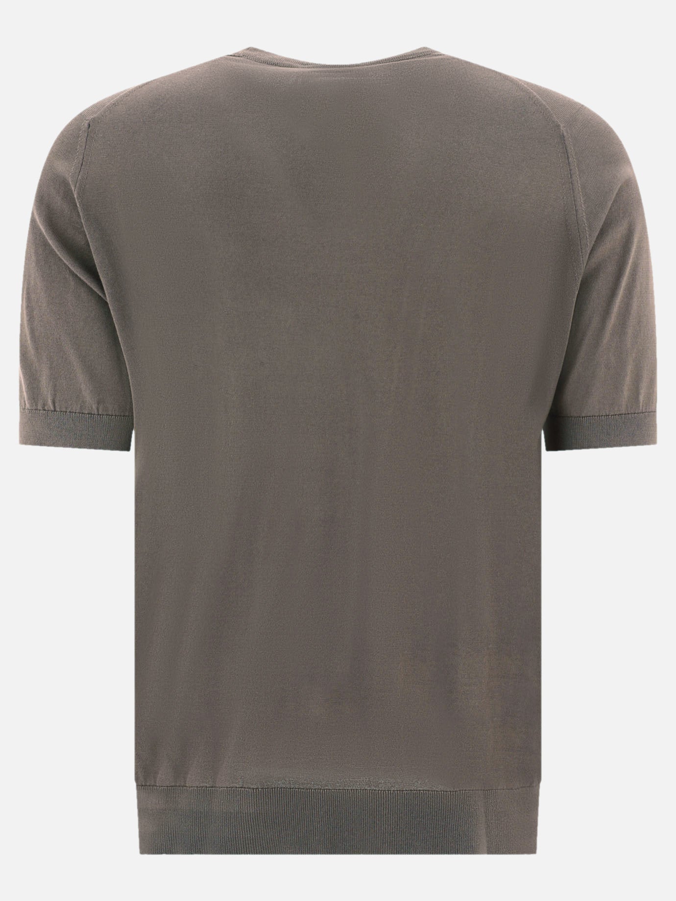 Crewneck t-shirts Solid colour  Beige - John Smedley Men | PDP | VIETTI Online Store | thumbnail_2