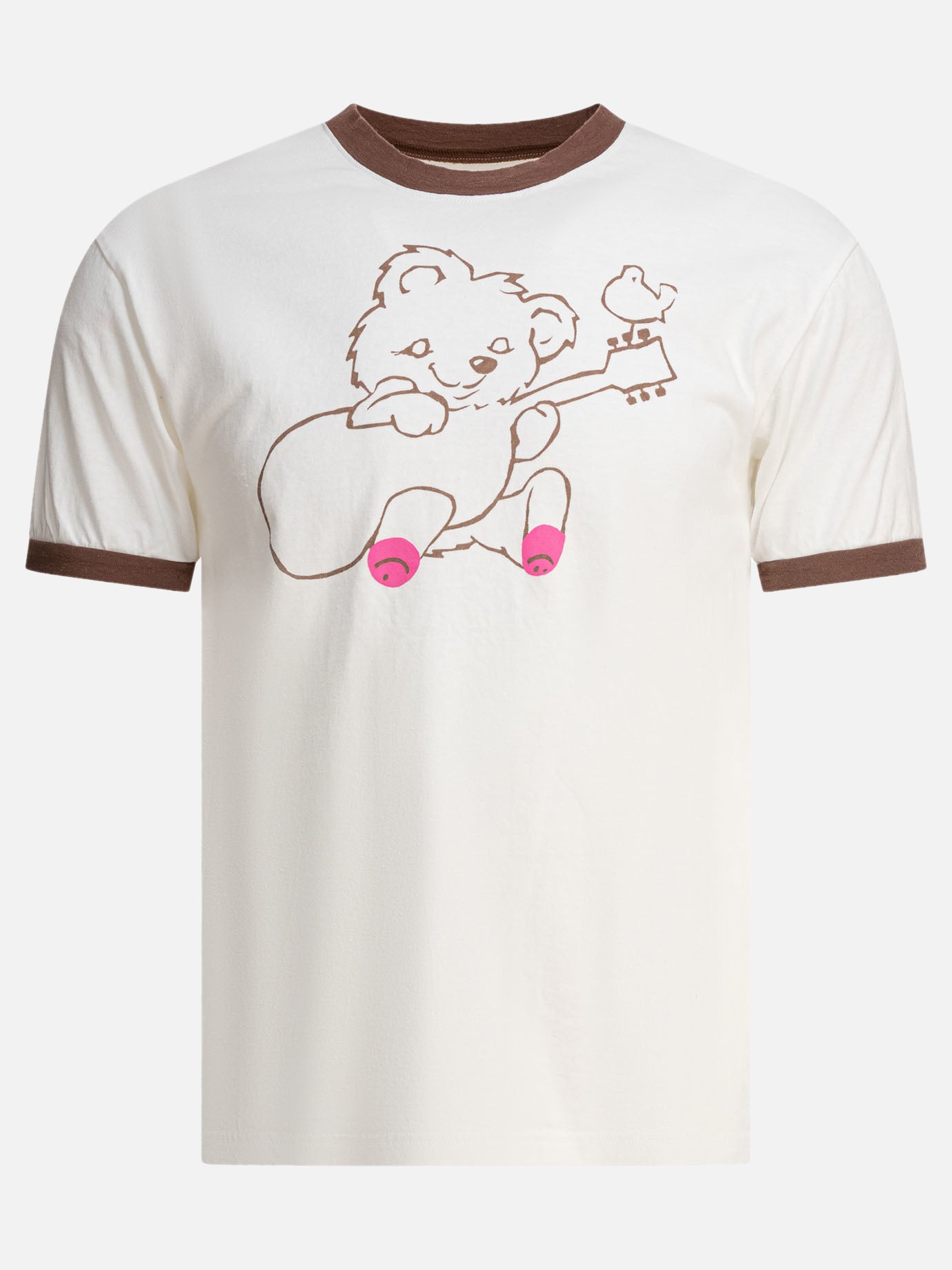 Crewneck t-shirts Print  Brown - KAPITAL Men | PDP | VIETTI Online Store | Zoom-Modal
