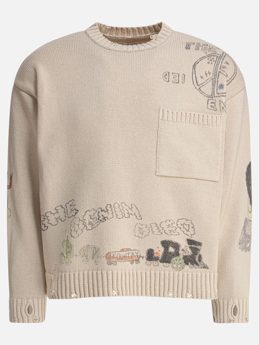 Crewneck sweaters Print  Beige - KAPITAL Men | PLP | VIETTI Online Store 

