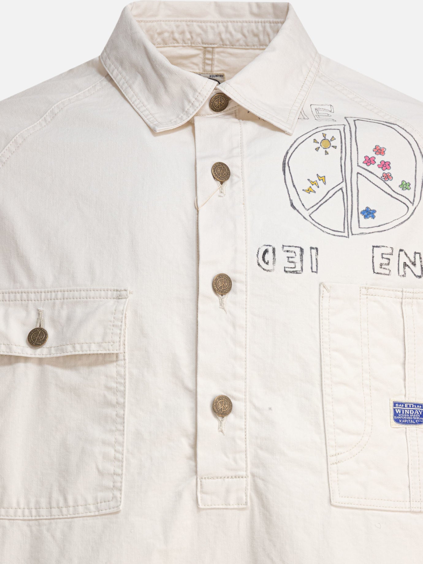 Casual shirts Print  Beige - KAPITAL Men | PDP | VIETTI Online Store | thumbnail_3