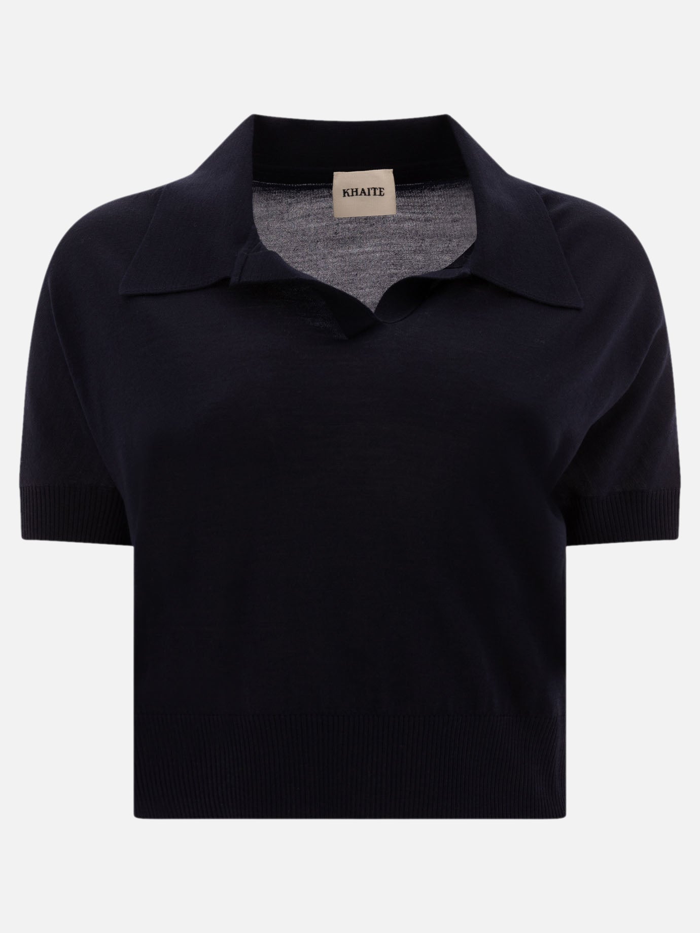 Polo shirts without buttons Solid colour  Blue - Khaite Women | PDP | VIETTI Online Store | thumbnail