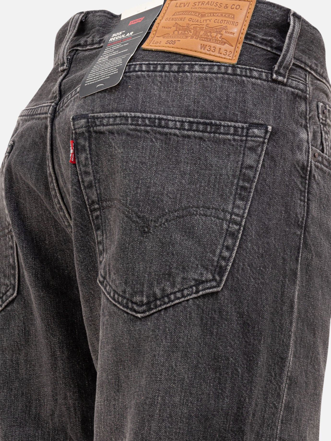 Straight-leg jeans Solid colour  Black - Levi's Men | PDP | VIETTI Online Store | Zoom-Modal_4
