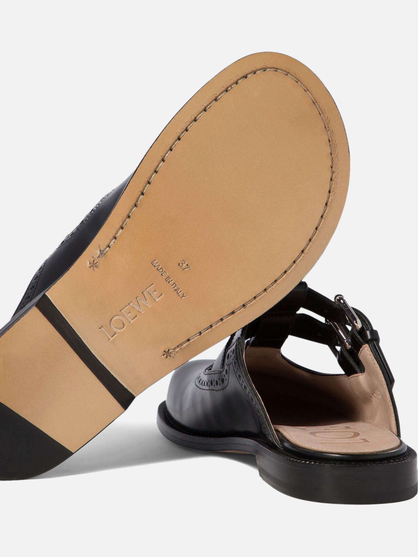 Slippers 100% leather - 100% leather  Black - Loewe Women | PDP | VIETTI Online Store | Zoom-Modal_5
