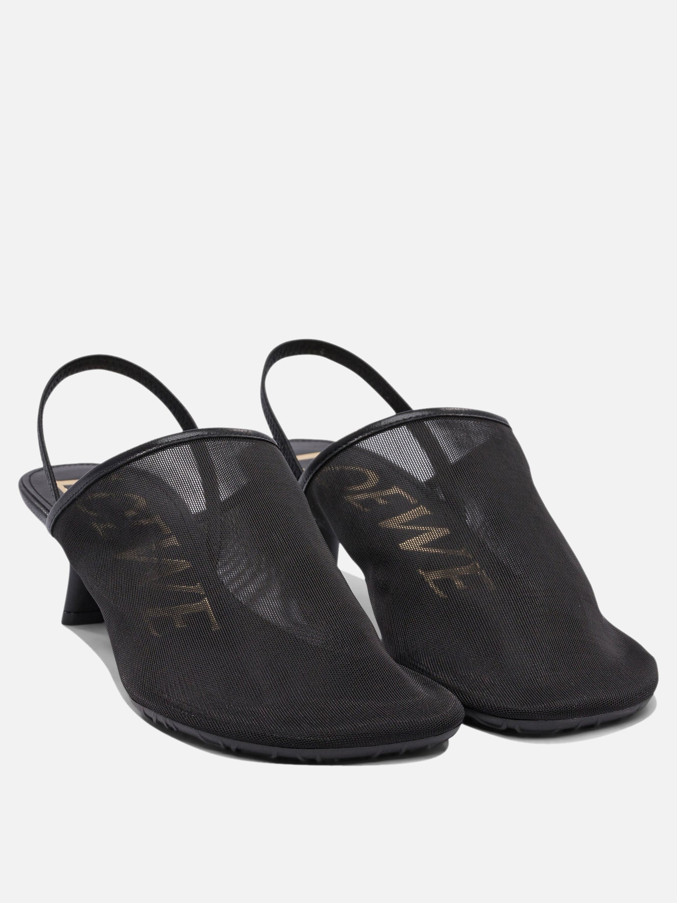 Slingbacks 100% mesh - 100% rubber  Black - Loewe Women | PDP | VIETTI Online Store | Zoom-Modal_2

