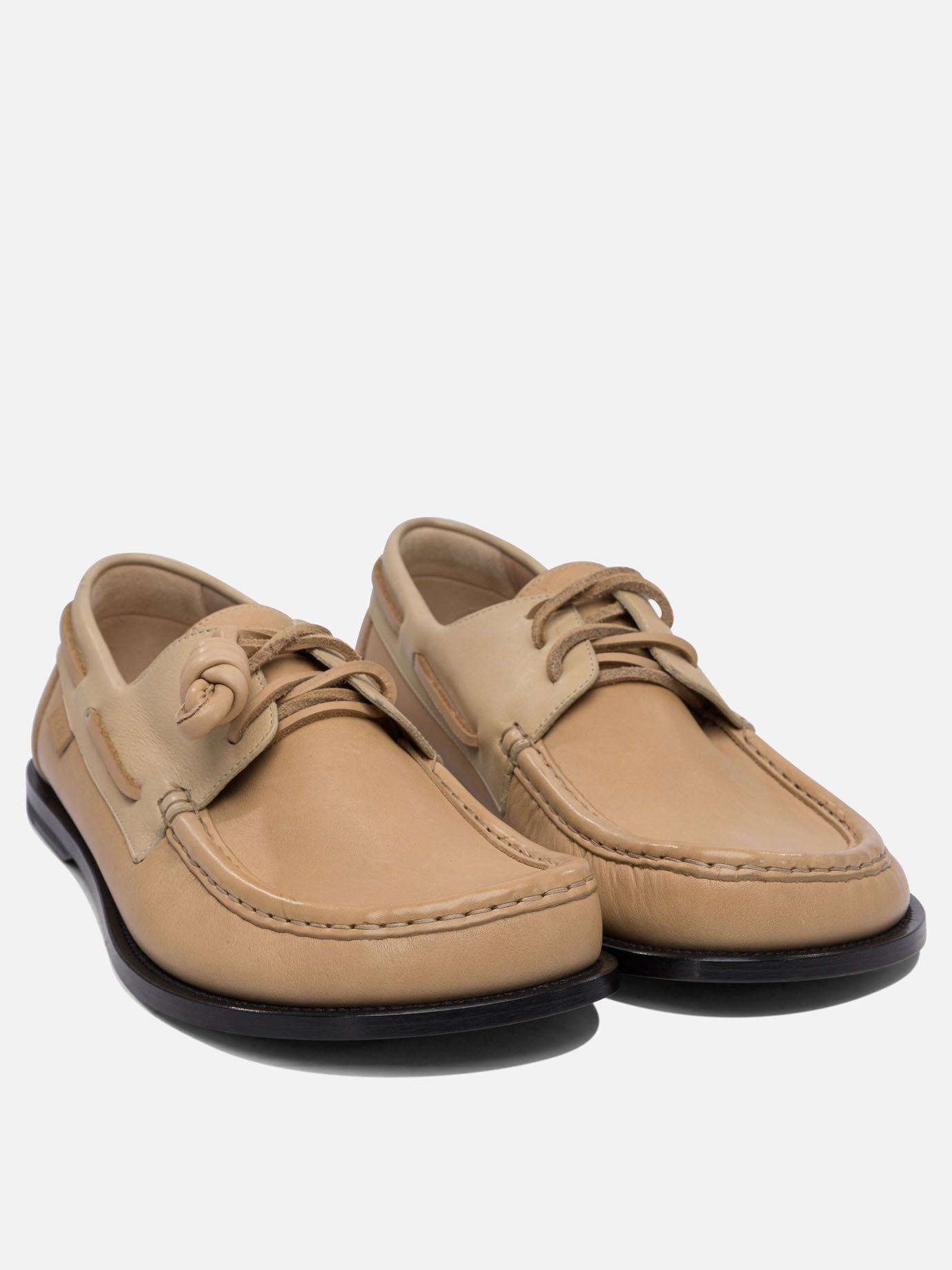 Laced loafers 100% leather - 80% leather 20% rubber  Beige - Loewe Men | PDP | VIETTI Online Store | thumbnail_2