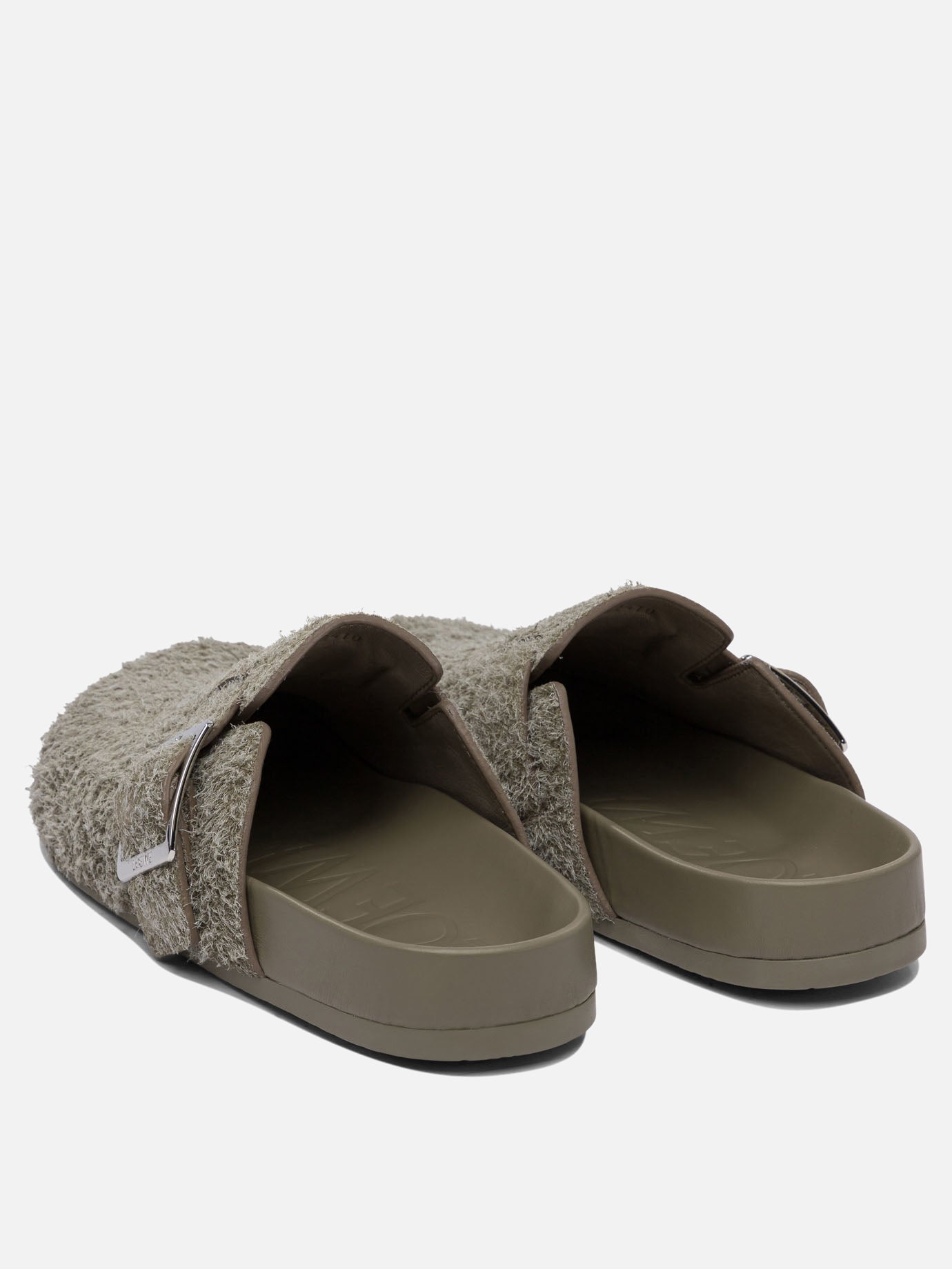 Slippers 100% leather - 100% rubber  Green - Loewe Men | PDP | VIETTI Online Store | thumbnail_4