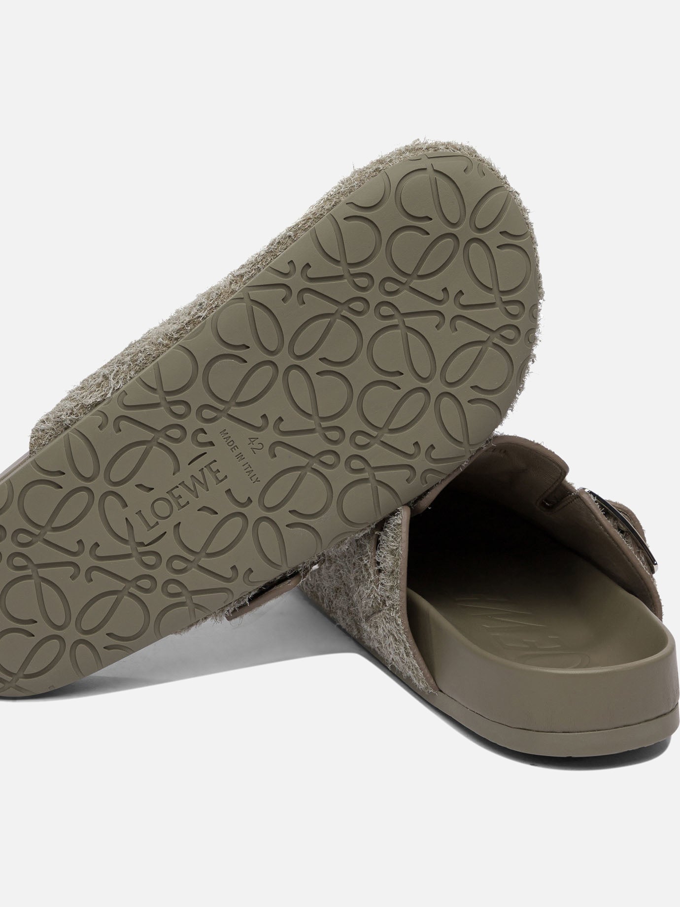Slippers 100% leather - 100% rubber  Green - Loewe Men | PDP | VIETTI Online Store | thumbnail_5