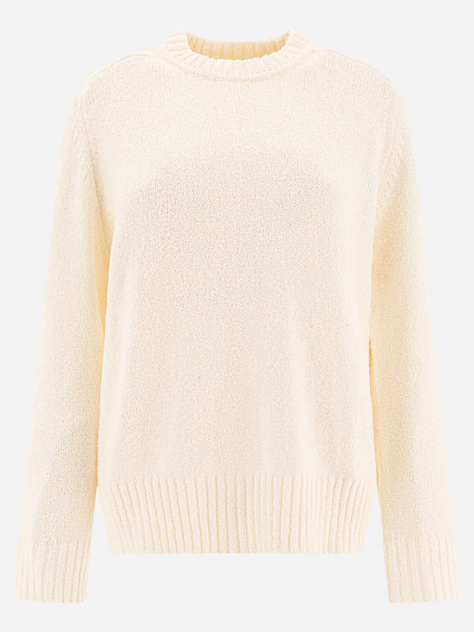 Crewneck sweaters Tinta unita  White - Loulou Studio Women | PLP | VIETTI Online Store 
