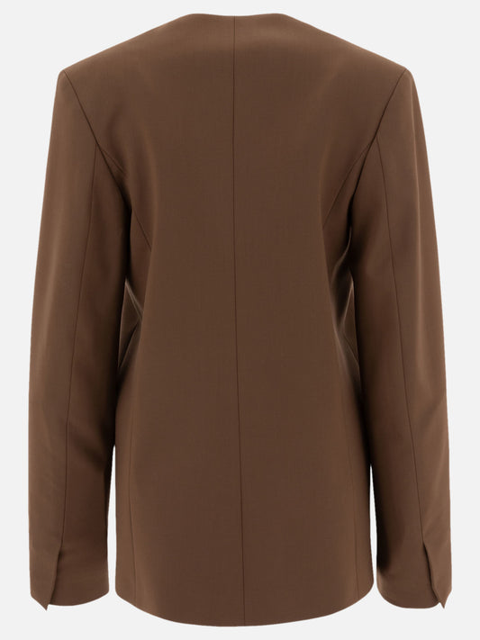 Blazers Solid colour  Brown - Loulou Studio Women | PDP | VIETTI Online Store | 2
