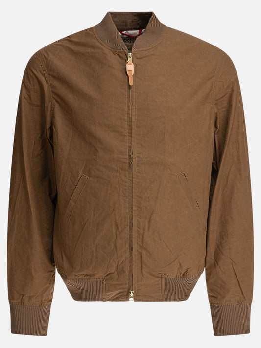 Bomber jackets Solid colour  Brown - Manifattura Ceccarelli Men | PDP | VIETTI Online Store 
