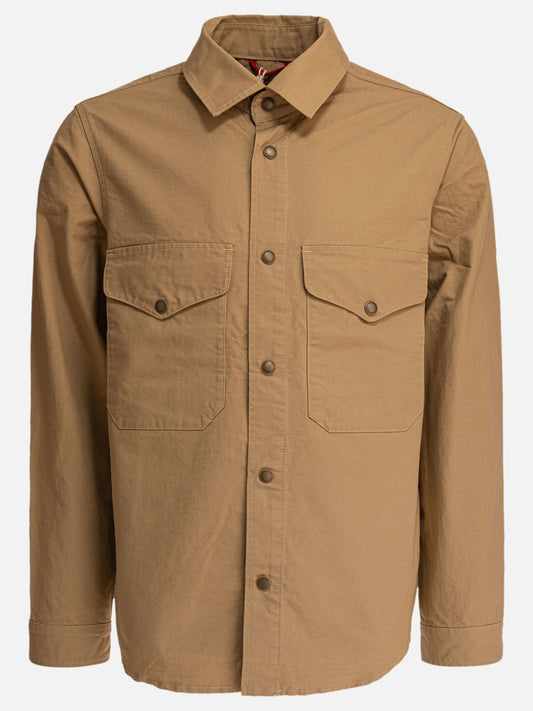 Overshirt jackets Solid colour  Brown - Manifattura Ceccarelli Men | PLP | VIETTI Online Store 
