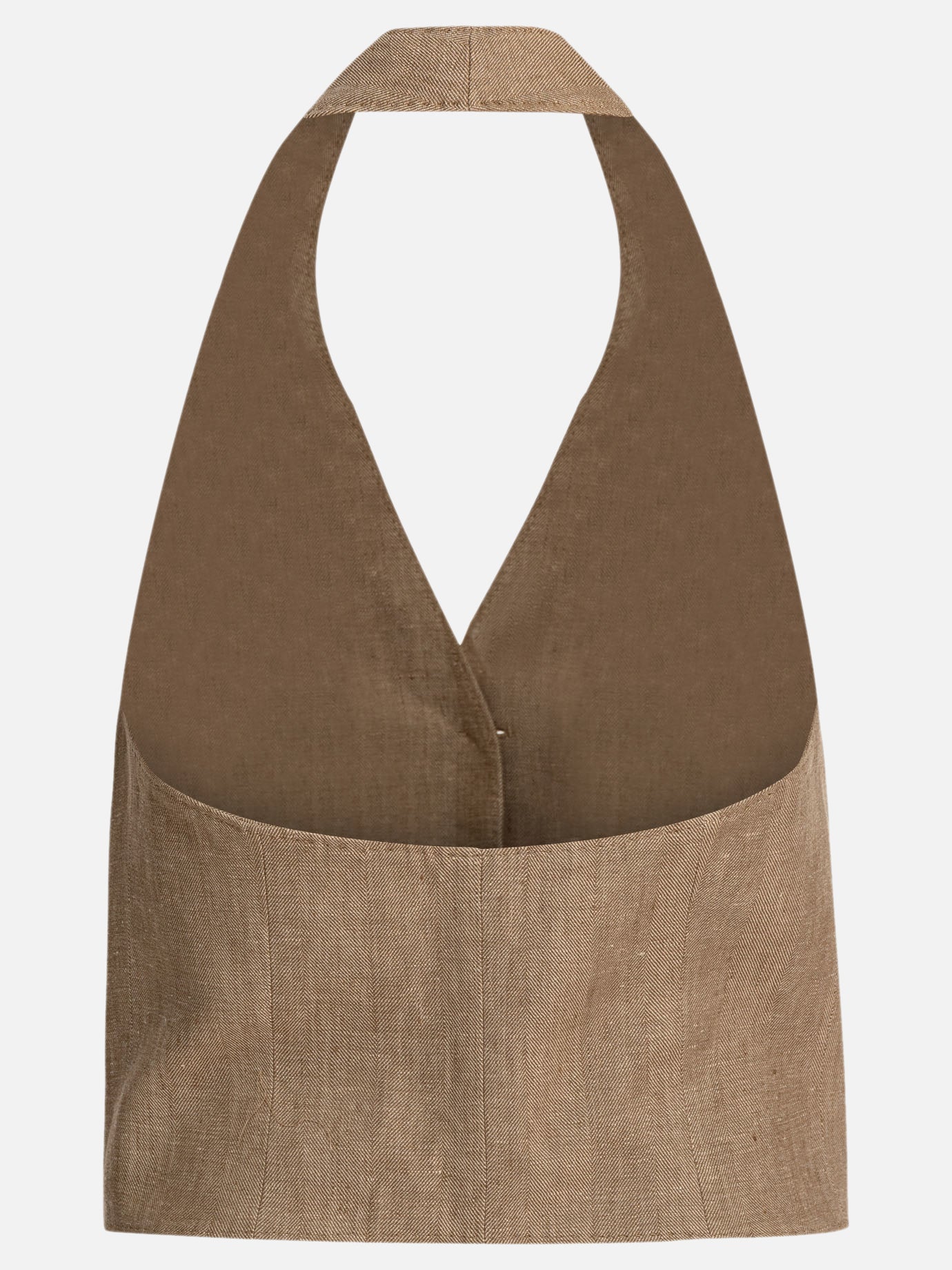 Max Mara Linen botavia vest 14135374_38 Beige thumbnail_2