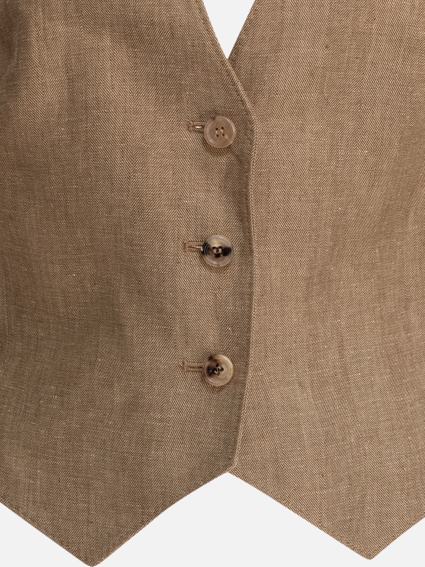 Max Mara Linen botavia vest Beige