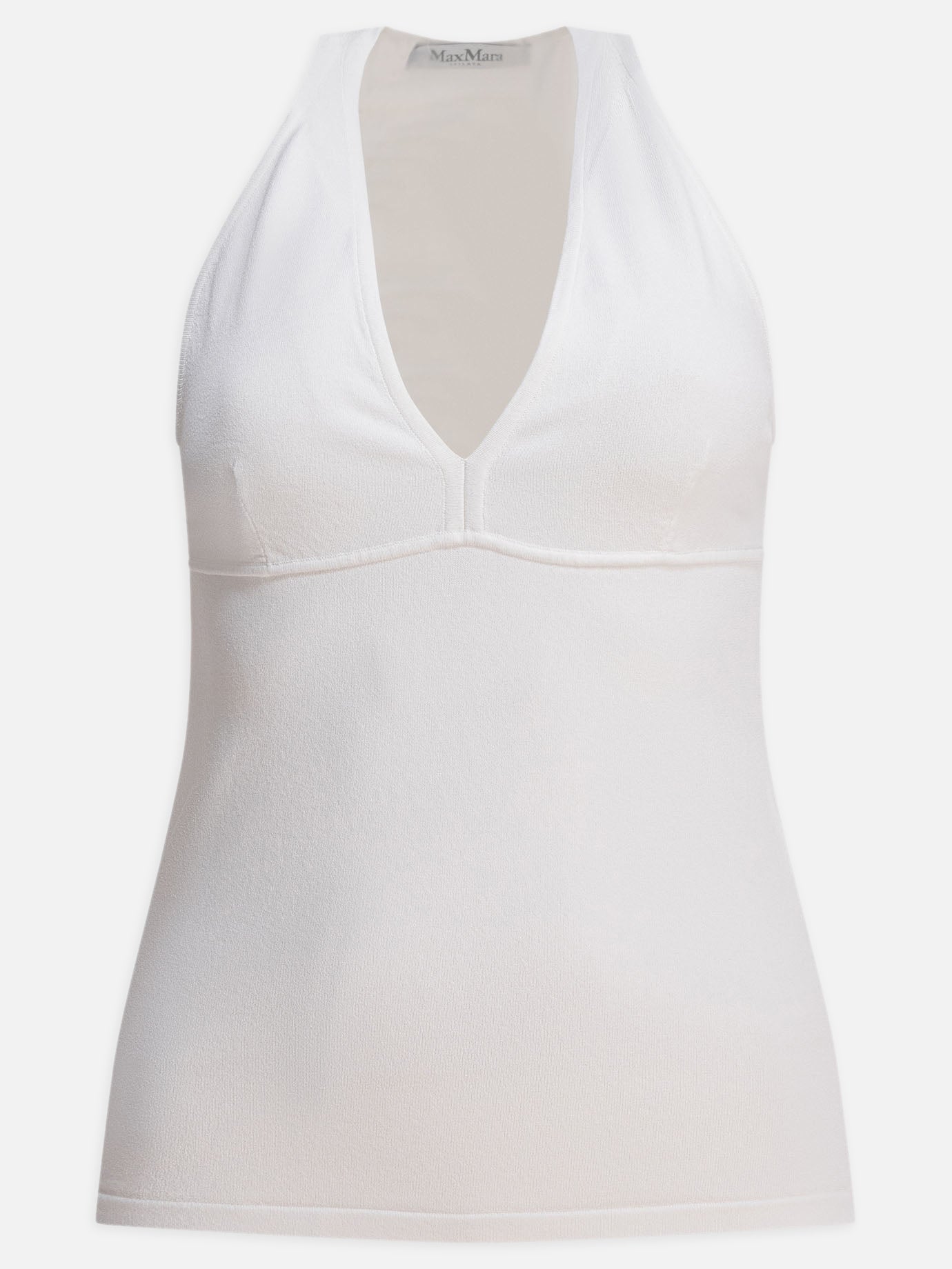 Max Mara Viscose top 18391576_S White thumbnail_1