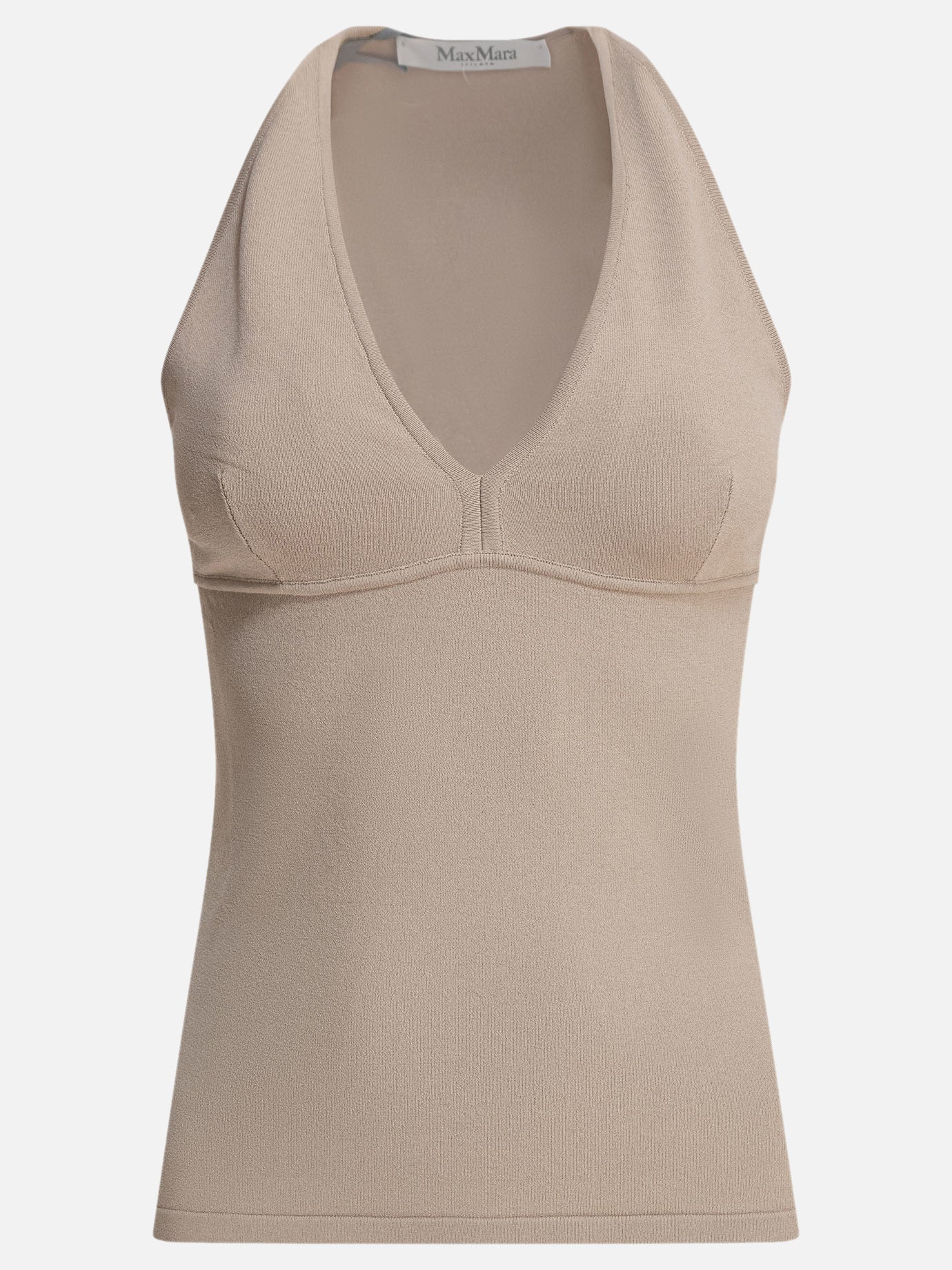Max Mara Viscose top 18905108_S Beige thumbnail_1