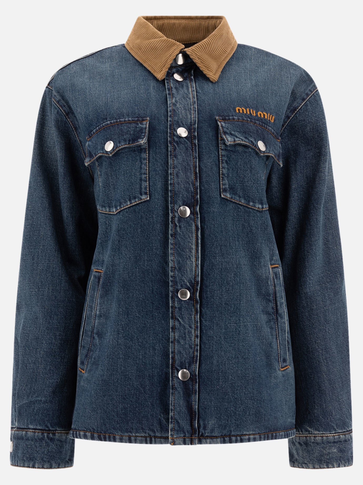 Down jackets Logo  Blue - Miu Miu Women | PDP | VIETTI Online Store | thumbnail