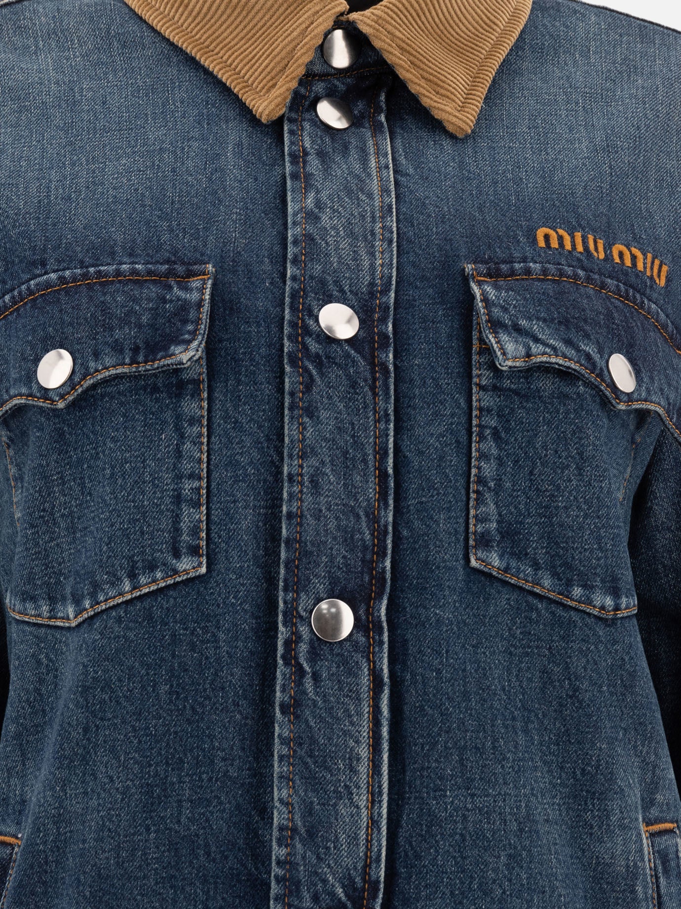 Down jackets Logo  Blue - Miu Miu Women | PDP | VIETTI Online Store | thumbnail_3