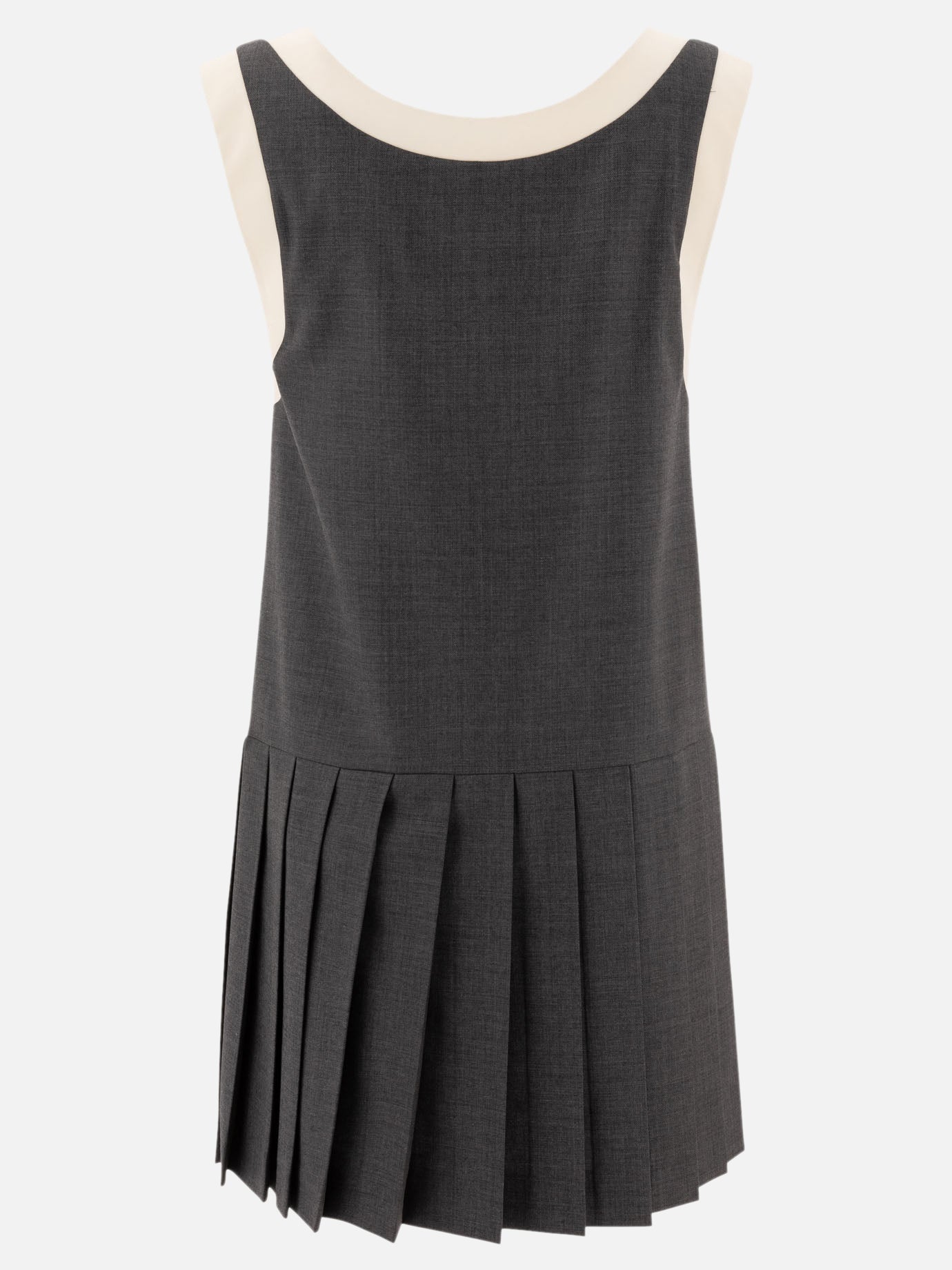 Mini dresses Logo  Grey - Miu Miu Women | PDP | VIETTI Online Store | thumbnail_2