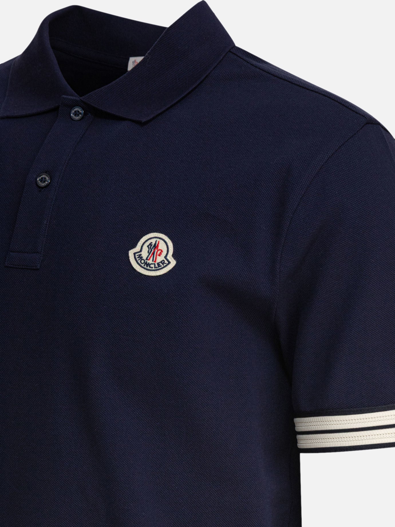 Polo shirts with buttons Logo  Blue - Moncler Men | PDP | VIETTI Online Store | Zoom-Modal_4
