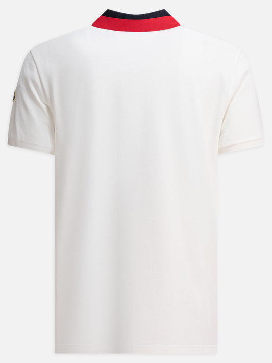 Moncler Cotton pique polo shirt 19884956_S White 2