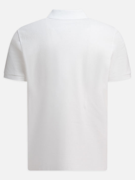 Moncler Cotton pique polo shirt with logo patch 18658619_S White 2