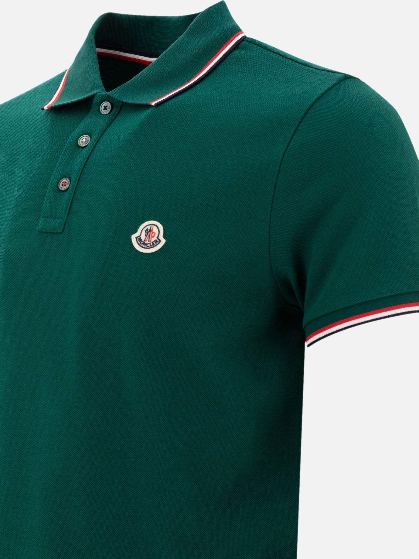 Moncler Polo shirt with logo 16281826_S Green thumbnail_4