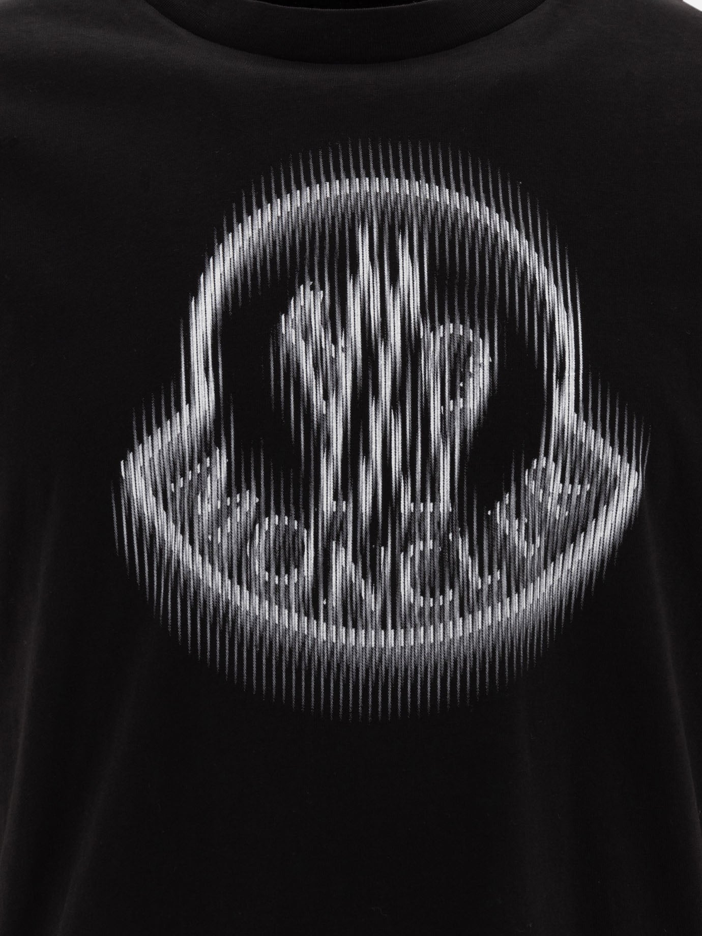 Moncler Blurred logo t-shirt Black