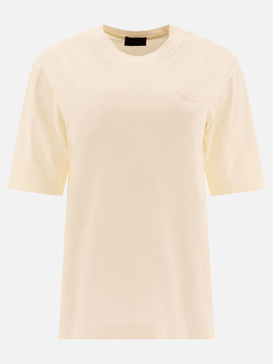 Moncler Cotton t-shirt with logo patch White