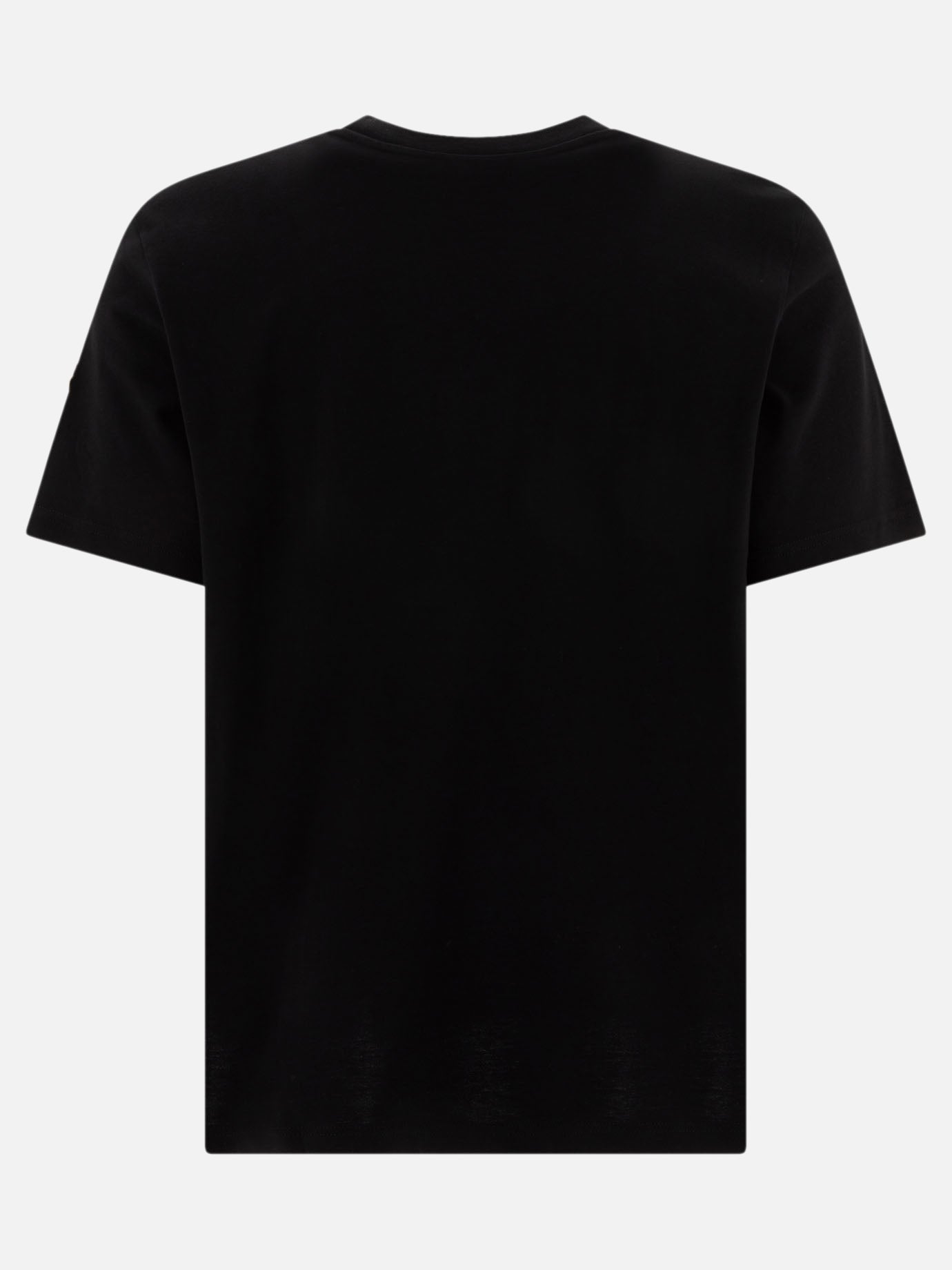 Moncler T-shirt with embroidered varsity logo 10272005_S Black thumbnail_2