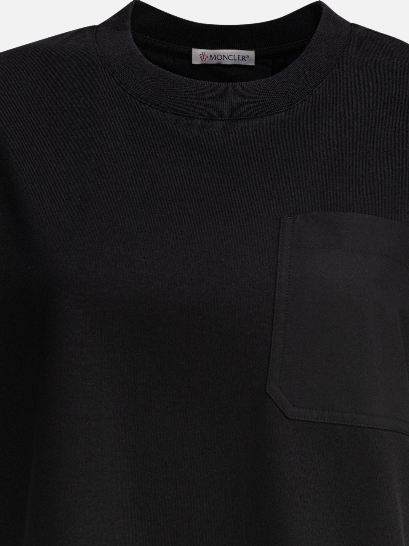 Crewneck t-shirts Logo  Black - Moncler Women | PDP | VIETTI Online Store | Zoom-Modal_3
