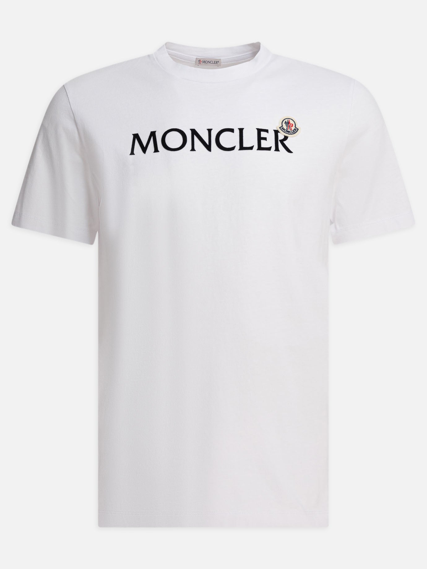 Crewneck t-shirts Logo  White - Moncler Men | PDP | VIETTI Online Store | Zoom-Modal
