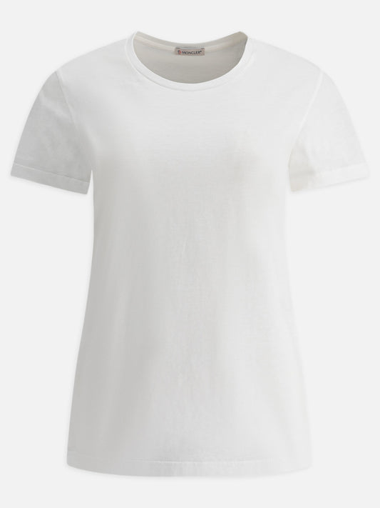 Moncler T-shirt with logo patch 14151528_XS White 1