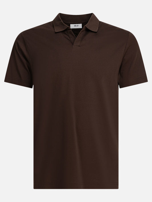 Polo shirts without buttons Solid colour  Brown - NN.07 Men | PLP | VIETTI Online Store 

