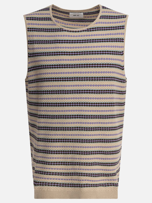 Tank tops Textured knit  Beige - NN.07 Men | PLP | VIETTI Online Store 
